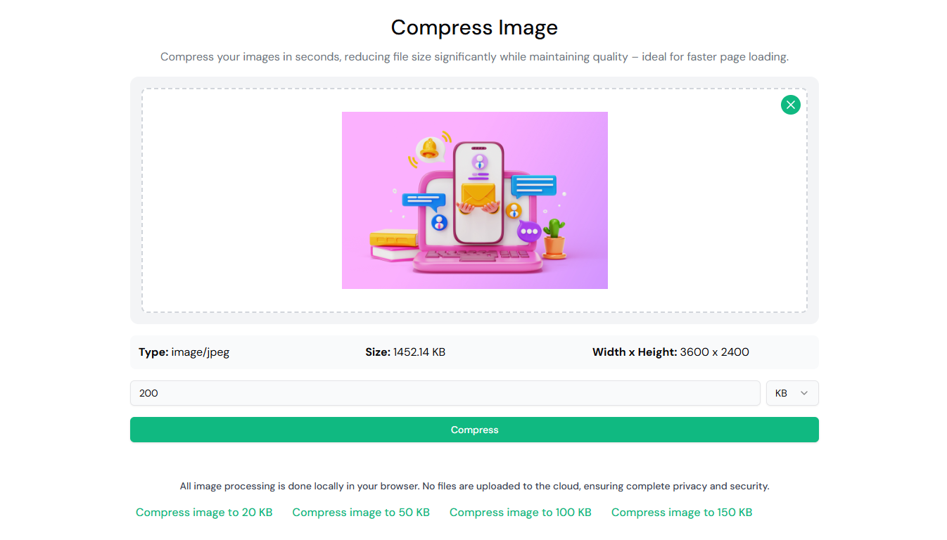 Select Compression Size